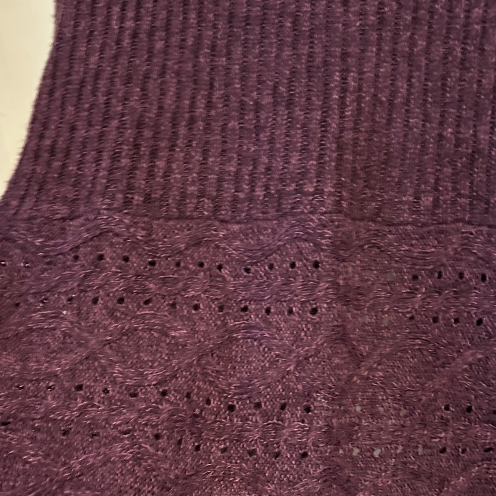 Women's Purple Cardigan Sweater size Large - Picture 6 of 7